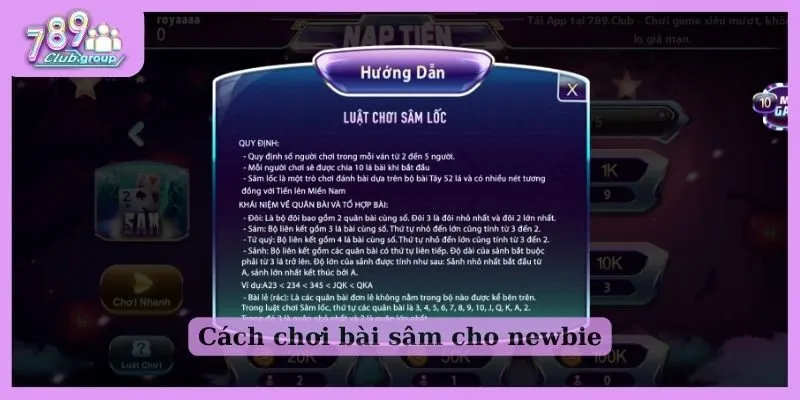 Bật mí cách chơi bài sâm lốc 789 Club hay nhất cho cược thủ 1 Cách chơi bài sâm cho newbie