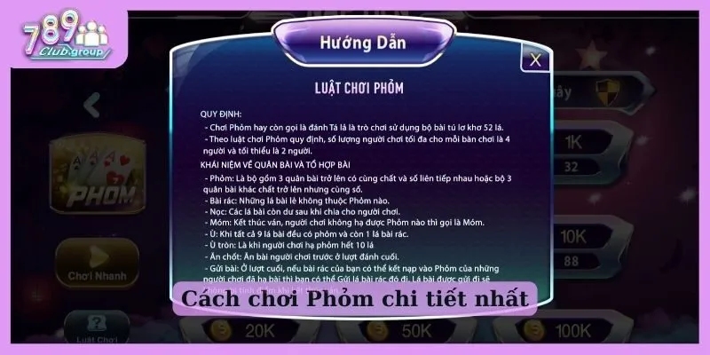 Bật mí 3 tips chơi Phỏm bất bại tại 789 Club cho tân thủ 2 Cách chơi Phỏm chi tiết nhất