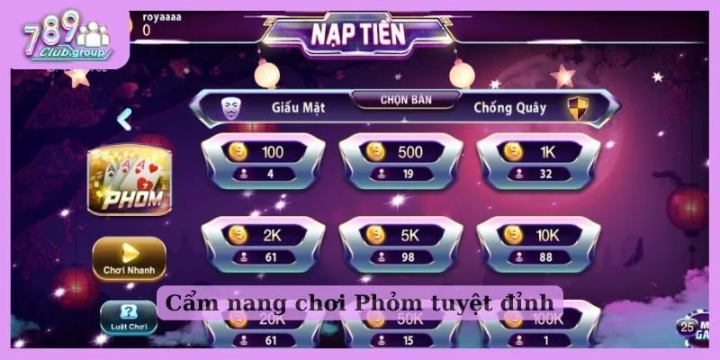 Bật mí 3 tips chơi Phỏm bất bại tại 789 Club cho tân thủ 3 Cẩm nang chơi Phỏm tuyệt đỉnh