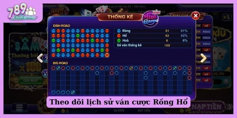 Cách đánh Rồng Hổ Rikvip bất bại mọi trong mọi ván cược 3 Theo dõi lịch sử cược là cách đánh Rồng Hổ Rikvip hiệu quả