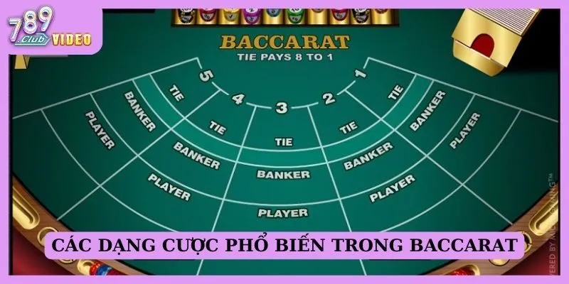 Cách phân tích bộ bài trong trò chơi Baccarat cho newbie 3 Các dạng cược phổ biến trong Baccarat