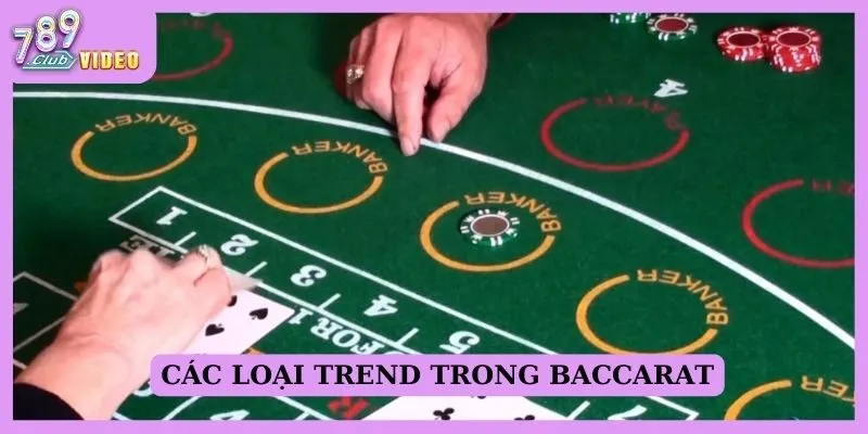 Cách đánh theo trend trong Baccarat hiệu quả chuẩn cao thủ 2 Các loại trend trong Baccarat